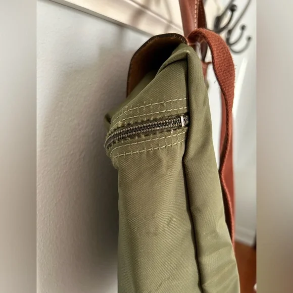 Longchamp Olive and Brown Backpack - Picture 9 of 11